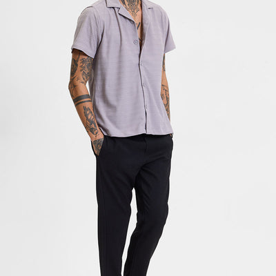 Lavender Stripes Box Fit Shirt
