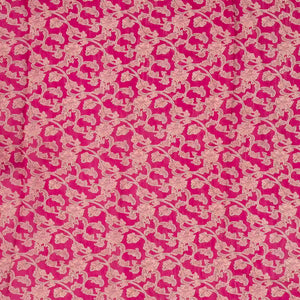 Pink Handwoven Organza & Linen Partly Saree