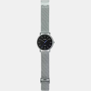 Enticer Men Quartz Black Dial Analog Stainless Steel Watch A1837