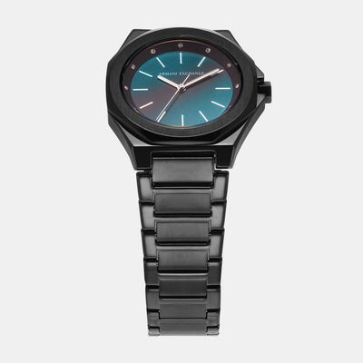 Andrea Women Quartz Blue Dial Analog Stainless Steel Watch AX4609