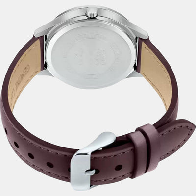 Enticer Women Quartz Rose Gold Dial Analog Leather Watch A1593