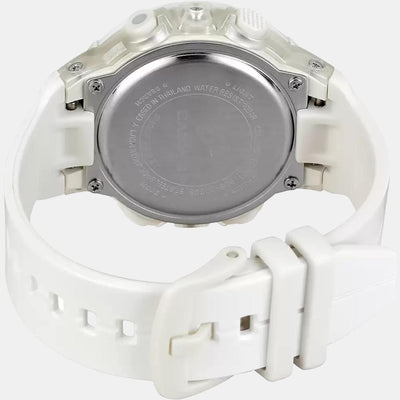 Baby-G Women Quartz White Dial Analog-Digital Resin Watch B212