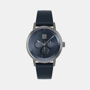 Define Men Quartz Blue Dial Chronograph Leather Watch 1530264