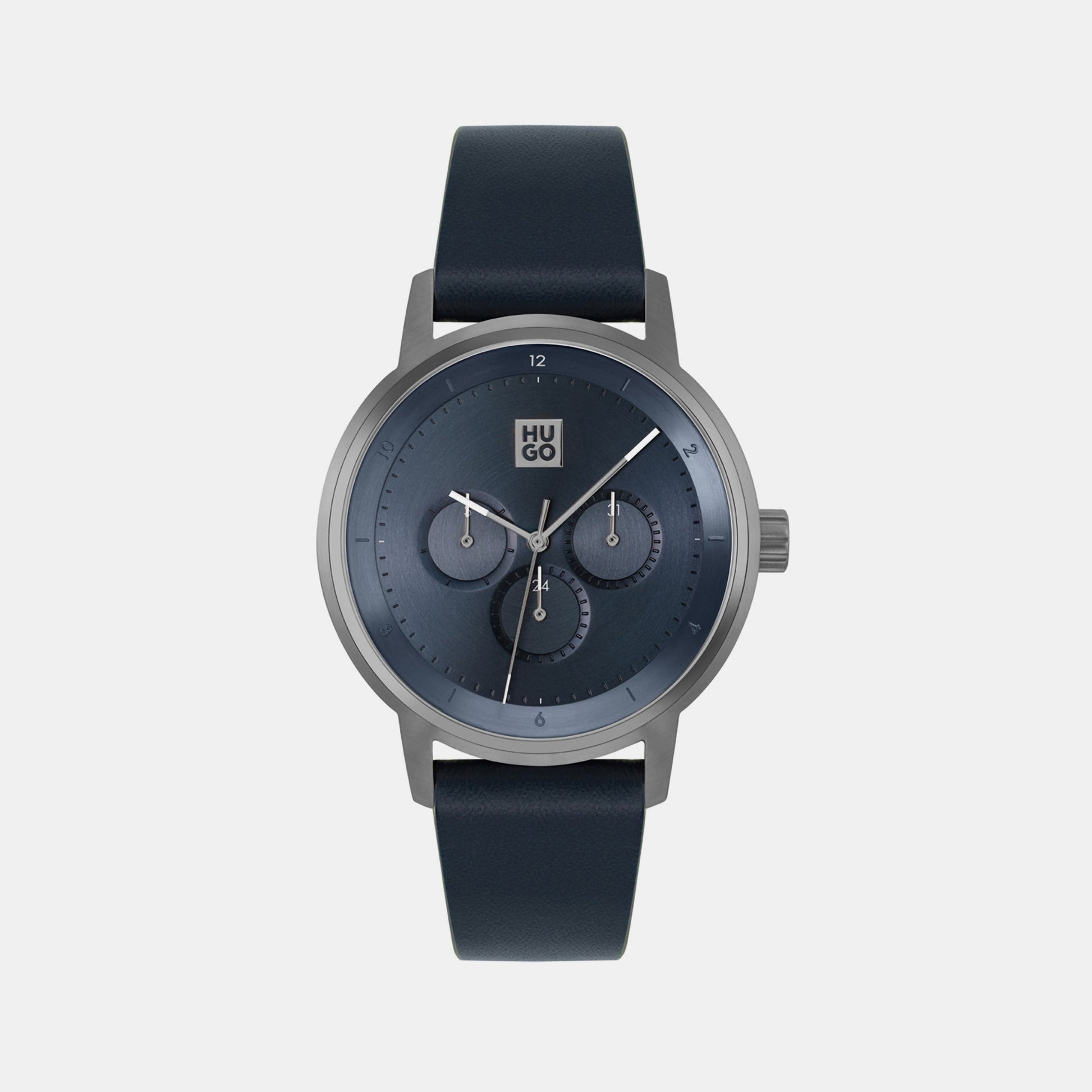Define Men Quartz Blue Dial Chronograph Leather Watch 1530264