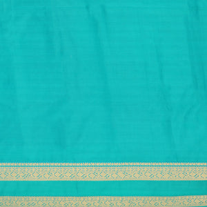Red striped budget silk saree with contrast zari border & intricate zari design pallu
