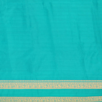 Red striped budget silk saree with contrast zari border & intricate zari design pallu