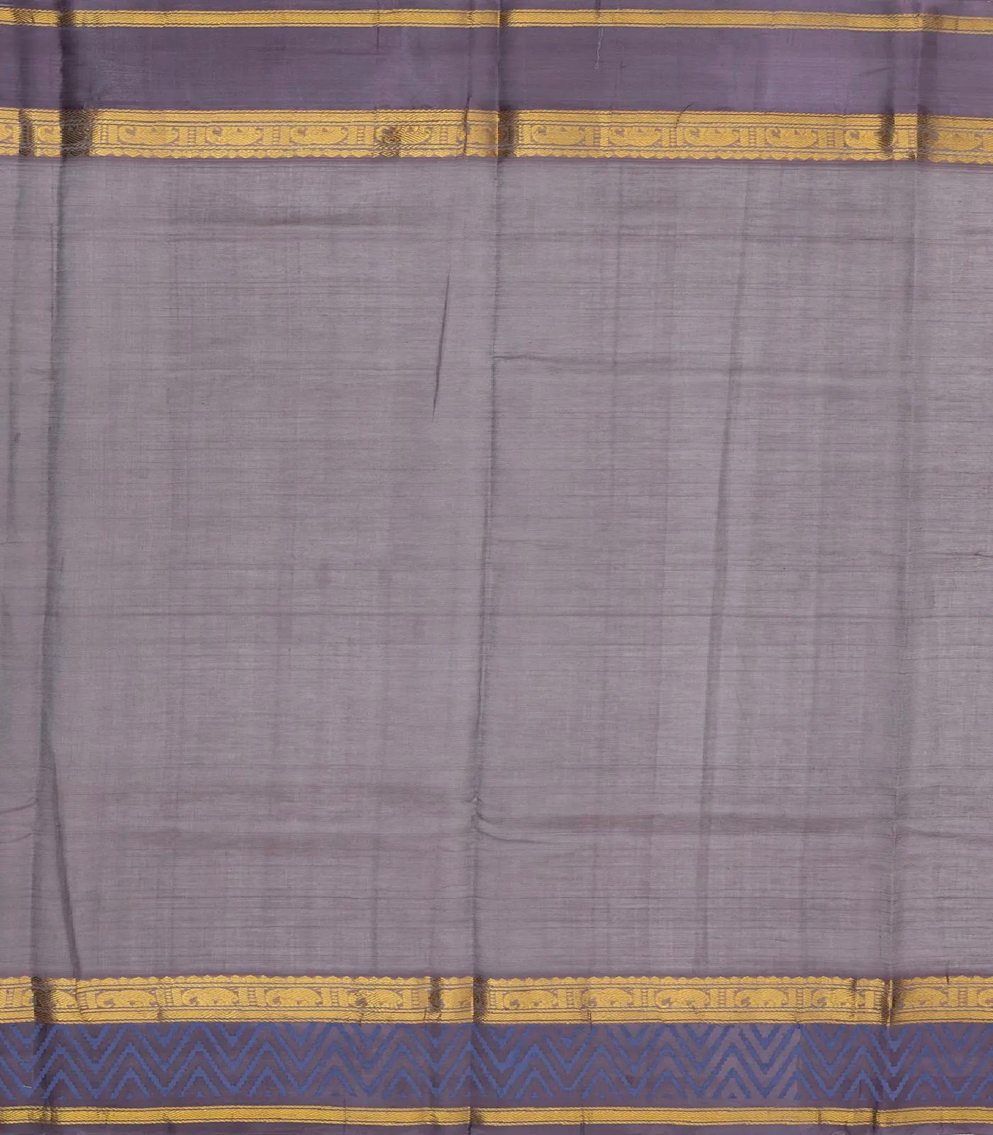 Cream Handloom Chirala Silk Cotton Saree With Printed Bird Motifs