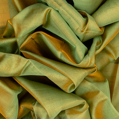 Cardamom Green Uppada Silk Saree With Contrast Pallu