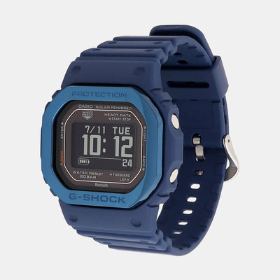 G-Shock Men Quartz Blue Dial Digital Resin Watch G1407