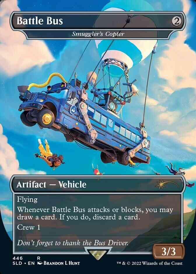 Battle Bus - Smuggler's Copter [0446] [Borderless] [Fortnite] [Secret Lair Drop] [Non-Foil]