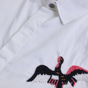White Embellished Shirt