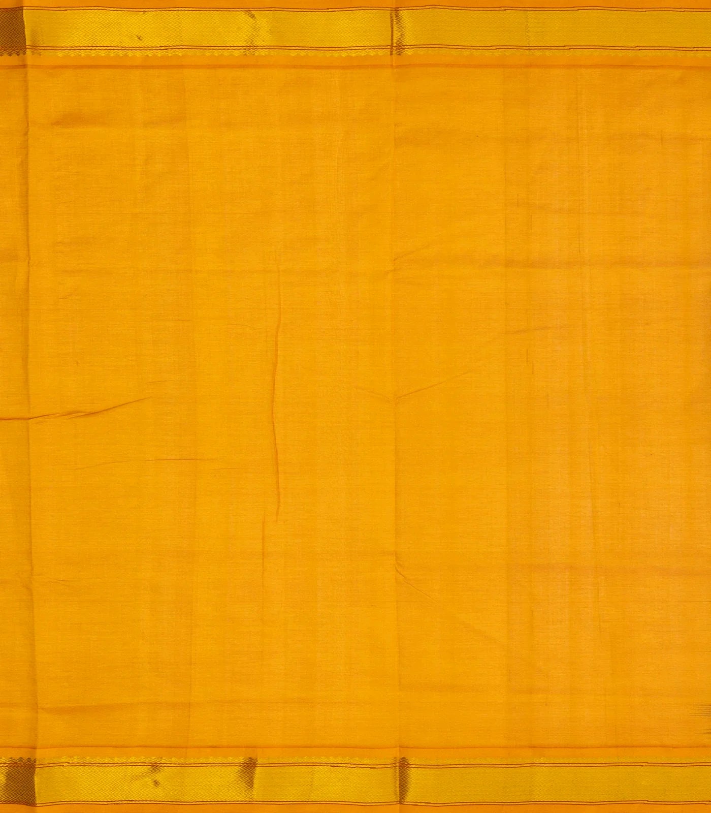 Dark Blue Handloom Silk Cotton Saree With Contrast Border