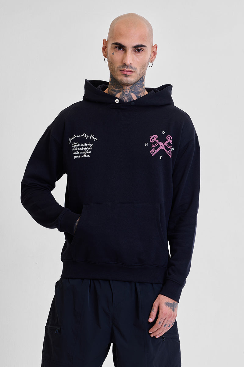 Legends Unchained Black Embroidered Hoodie