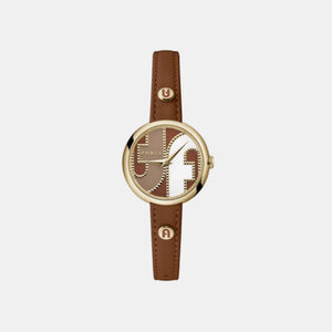 Furla Heritage Women Quartz Gold Dial Analog Leather Watch WW00005014L2