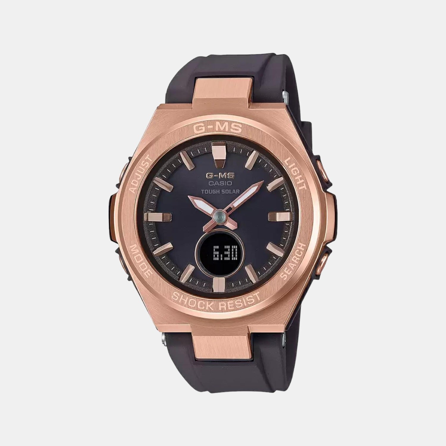 Baby-G Women Quartz Black Dial Analog-Digital Resin Watch B217