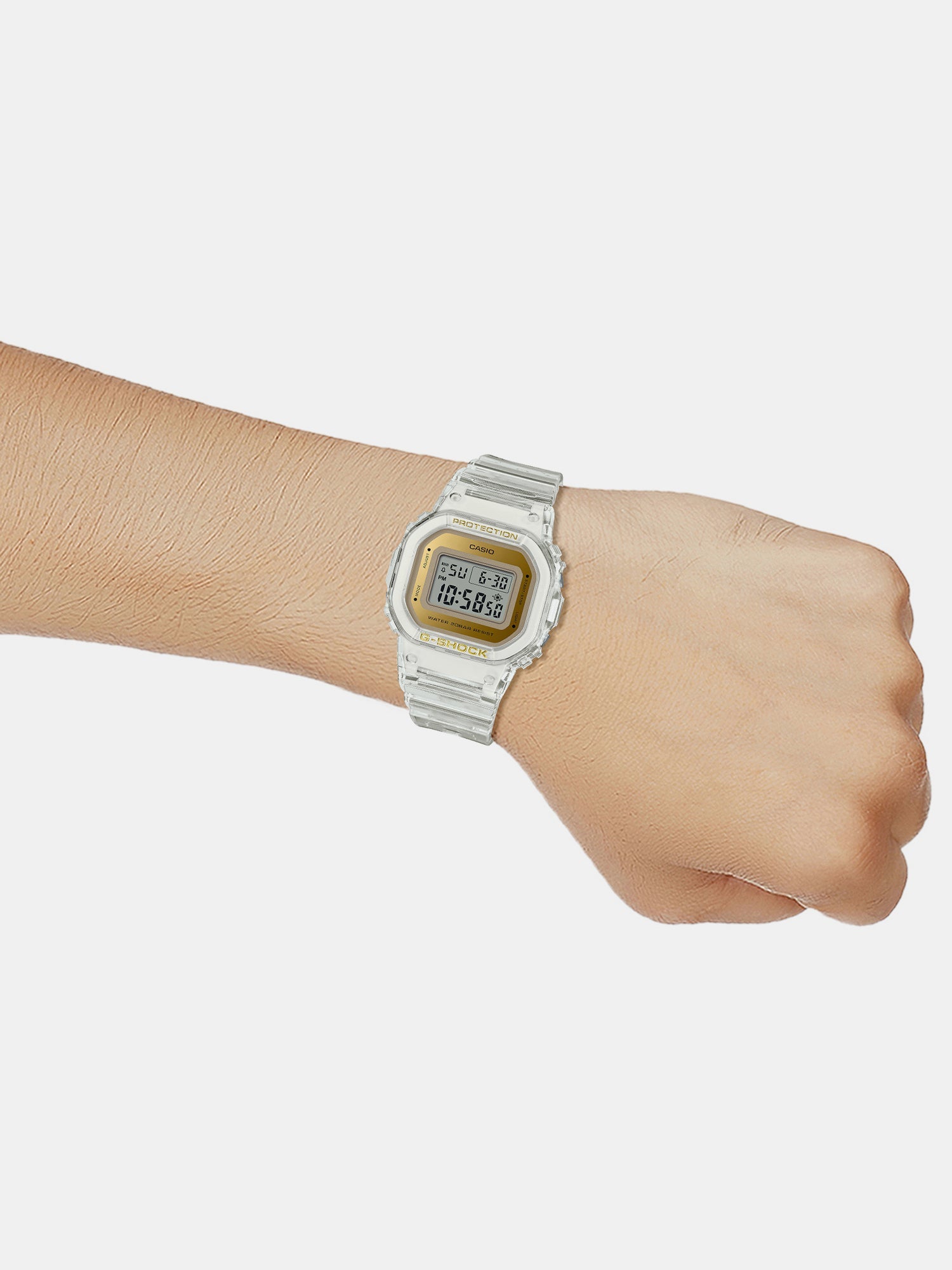 G-Shock Women Quartz White Dial Digital Resin Watch G1402