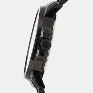 E Class Men Quartz Black Dial Analog Stainless Steel Watch TWEG17208