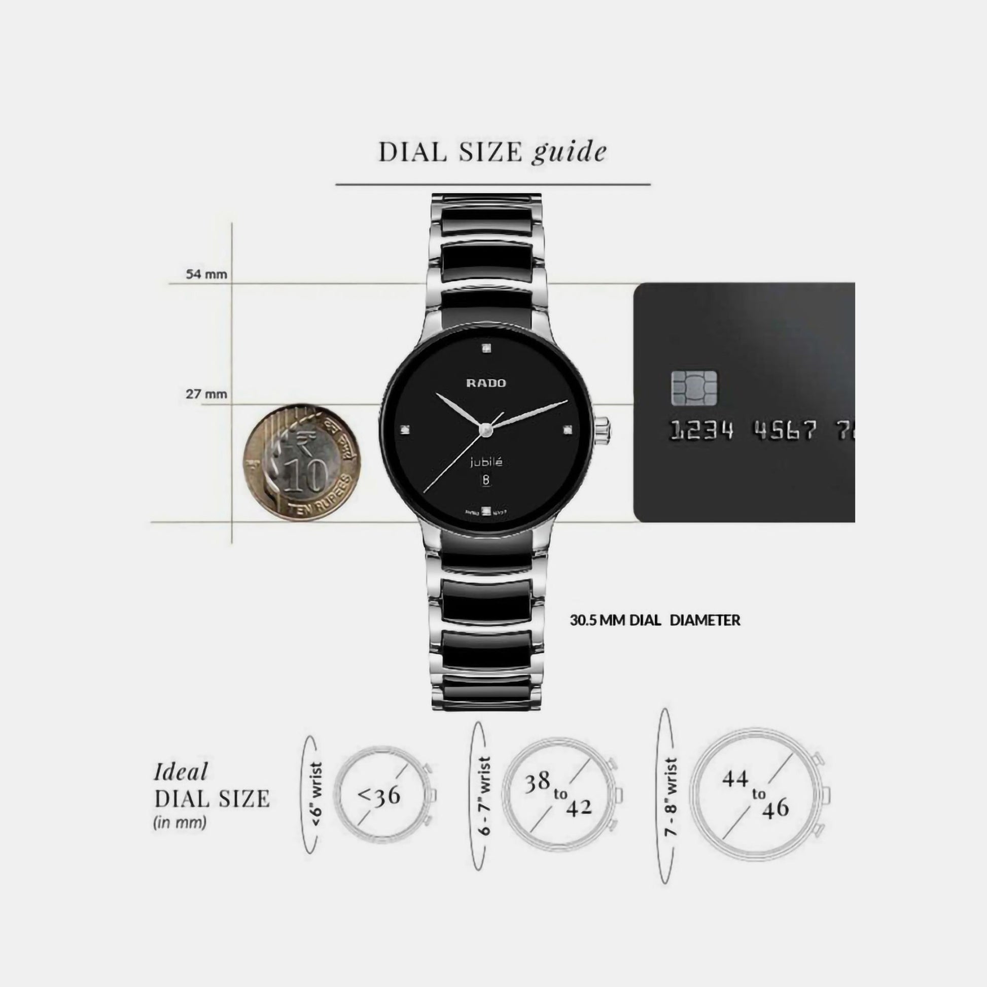 Centrix Women Quartz Black Dial Analog Ceramic Watch R30026712