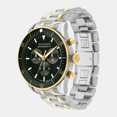 Heritage Men Quartz Green Dial Chronograph Stainless Steel Watch 3650167