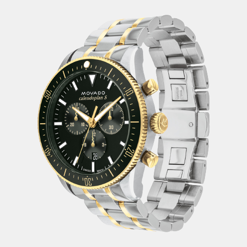 Heritage Men Quartz Green Dial Chronograph Stainless Steel Watch 3650167