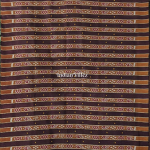 Peach Odisha Ikat Contemporary Silk Saree with Double Pallu