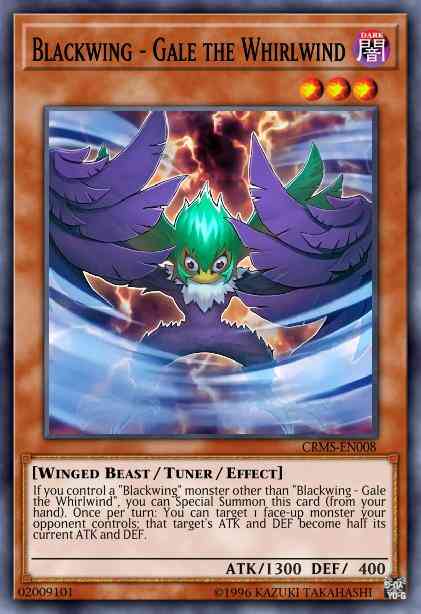 Blackwing - Gale the Whirlwind - GLD3-EN021 - Gold Rare - Limited