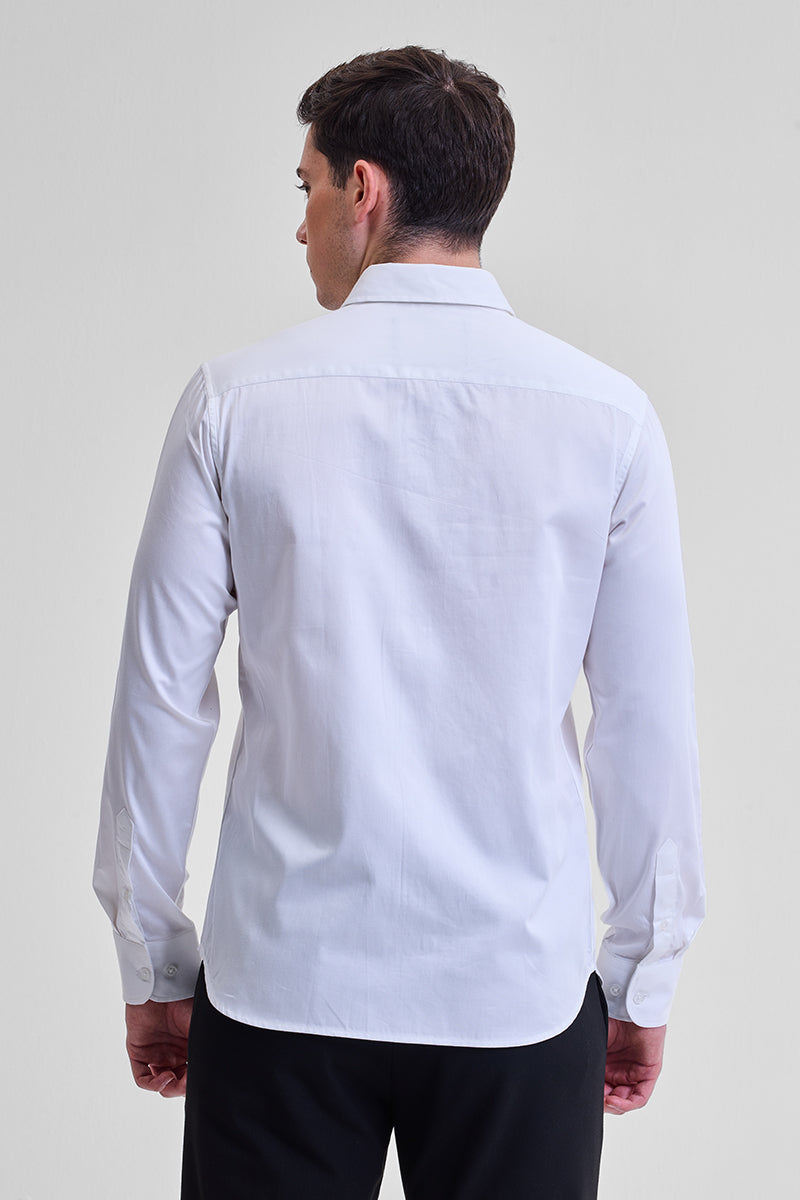White Embellished Shirt