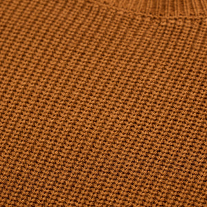 Brown Fisherman Knit Sweater