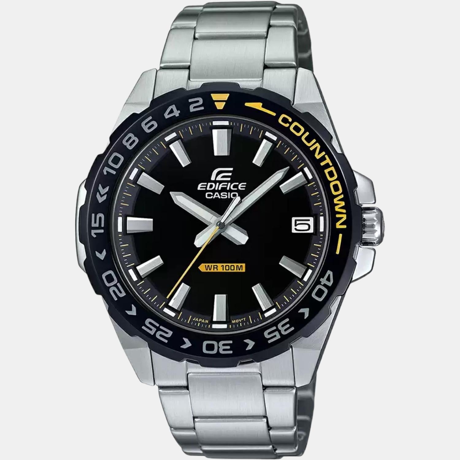 Edifice Men Quartz Black Dial Analog Resin Watch ED481