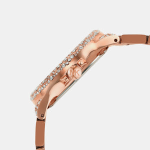 Camille Women Quartz Rose Gold Dial Chronograph Stainless Steel Watch MK6961