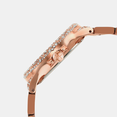 Camille Women Quartz Rose Gold Dial Chronograph Stainless Steel Watch MK6961