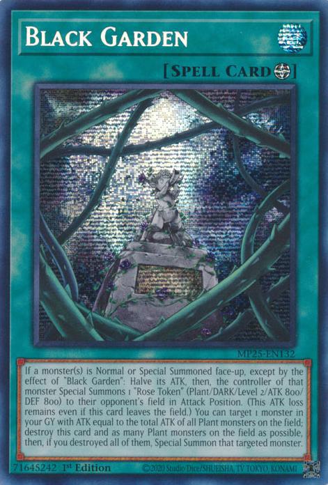 Black Garden - MP25-EN132 - Prismatic Secret Rare - 1st Edition