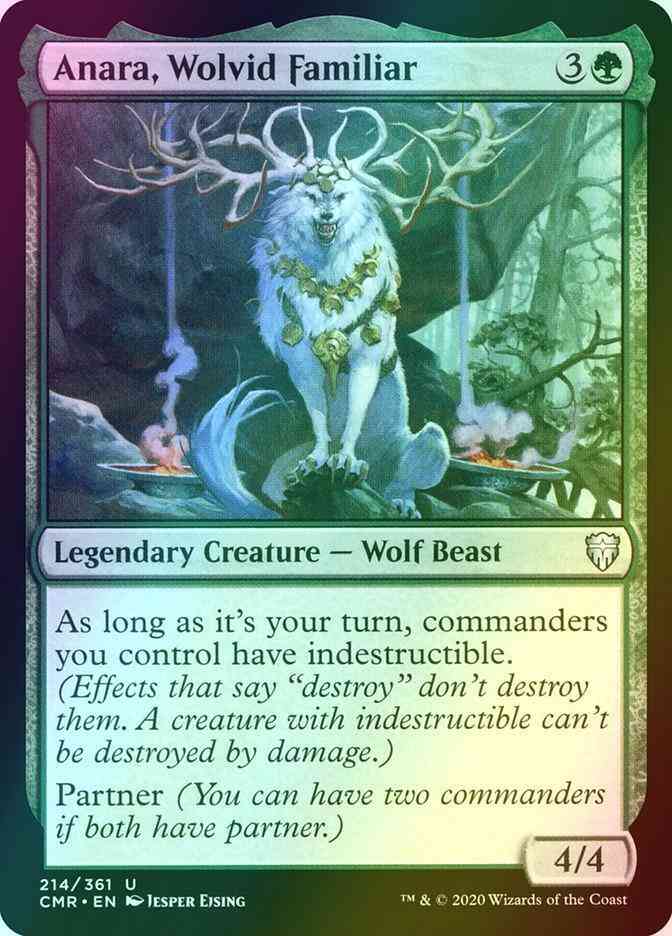 Anara, Wolvid Familiar [214] [Commander Legends] [Foil]