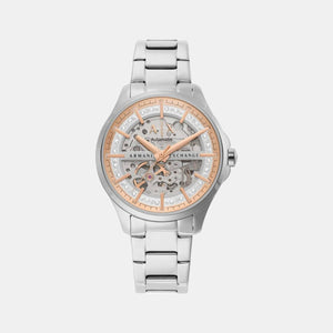 Hampton Women Automatic Silver Dial Analog Stainless Steel Watch AX5261