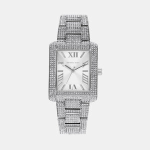 Emery Women Quartz White Dial Analog Stainless Steel Watch MK4648