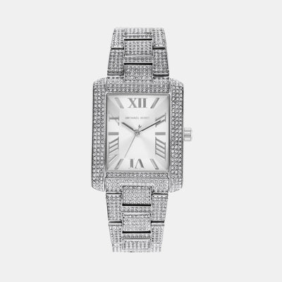 Emery Women Quartz White Dial Analog Stainless Steel Watch MK4648