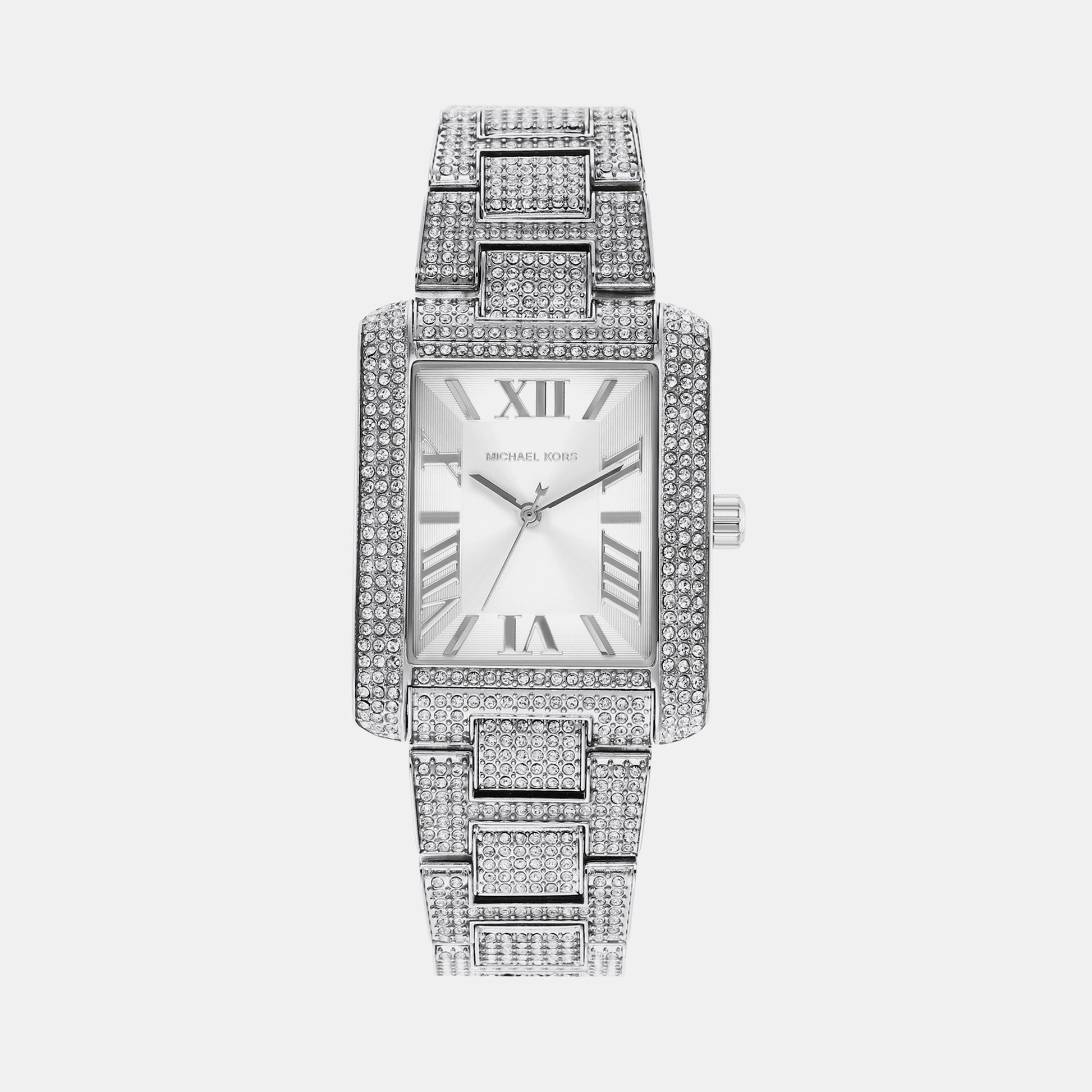 Emery Women Quartz White Dial Analog Stainless Steel Watch MK4648
