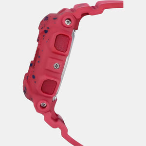Baby-G Women Quartz Red Dial Analog-Digital Resin Watch B203