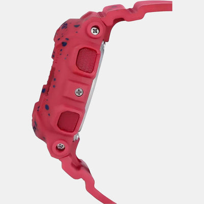 Baby-G Women Quartz Red Dial Analog-Digital Resin Watch B203