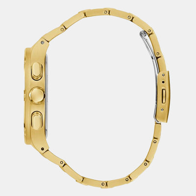 Headline Men Quartz Gold Dial Chronograph Stainless Steel Watch GW0572G2