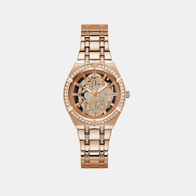 Allara Women Quartz Rose Gold Dial Analog Stainless Steel Watch GW0604L3