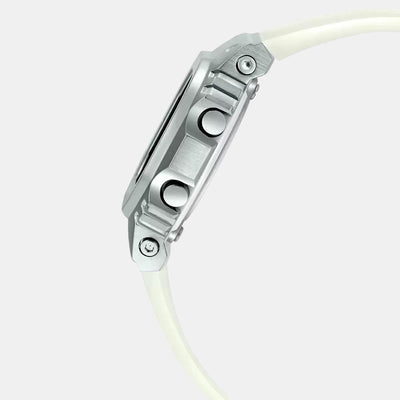 G-Shock Women Quartz White Dial Digital Resin Watch G1104