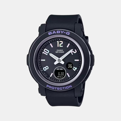 Baby-G Women Quartz Black Dial Analog-Digital Resin Watch B223
