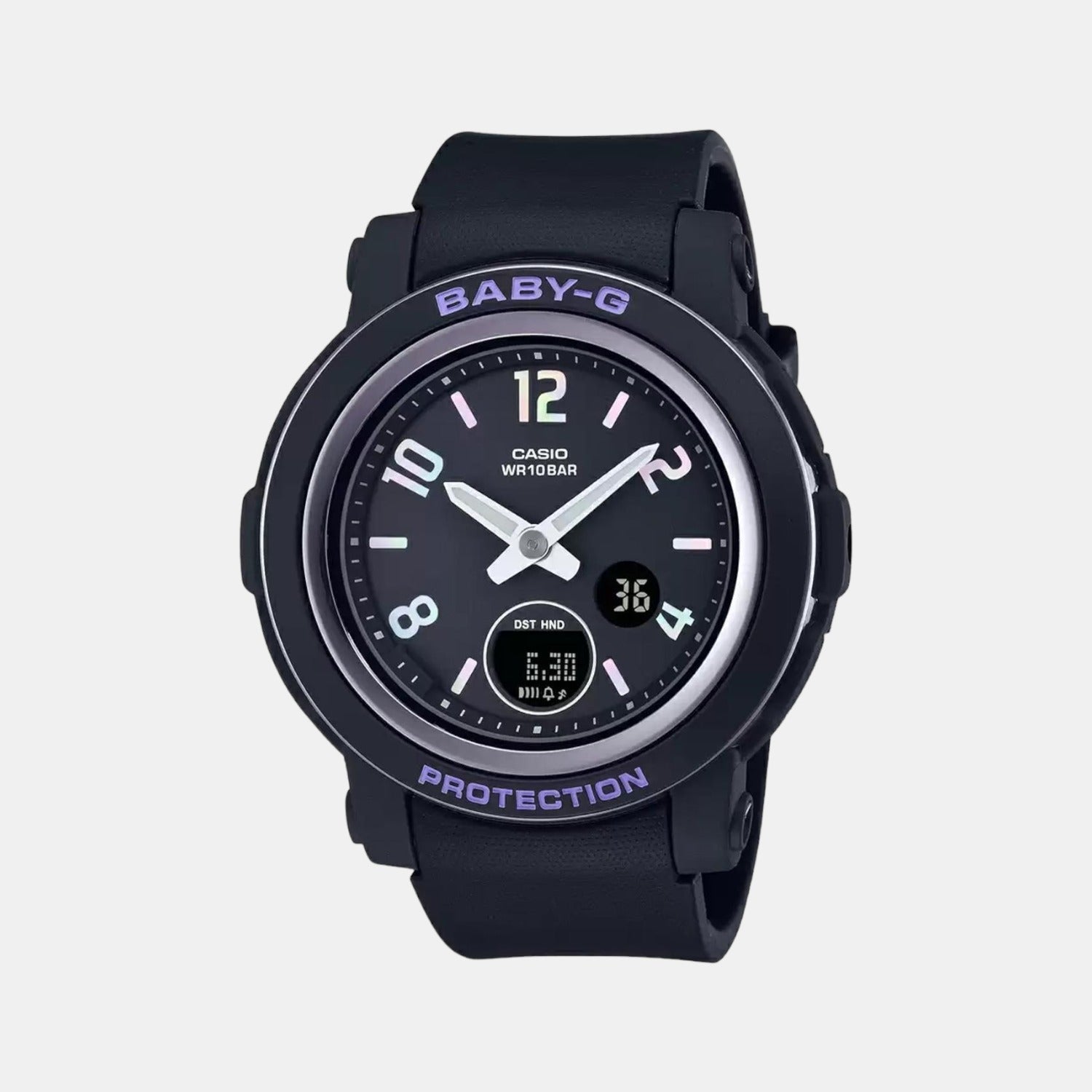 Baby-G Women Quartz Black Dial Analog-Digital Resin Watch B223