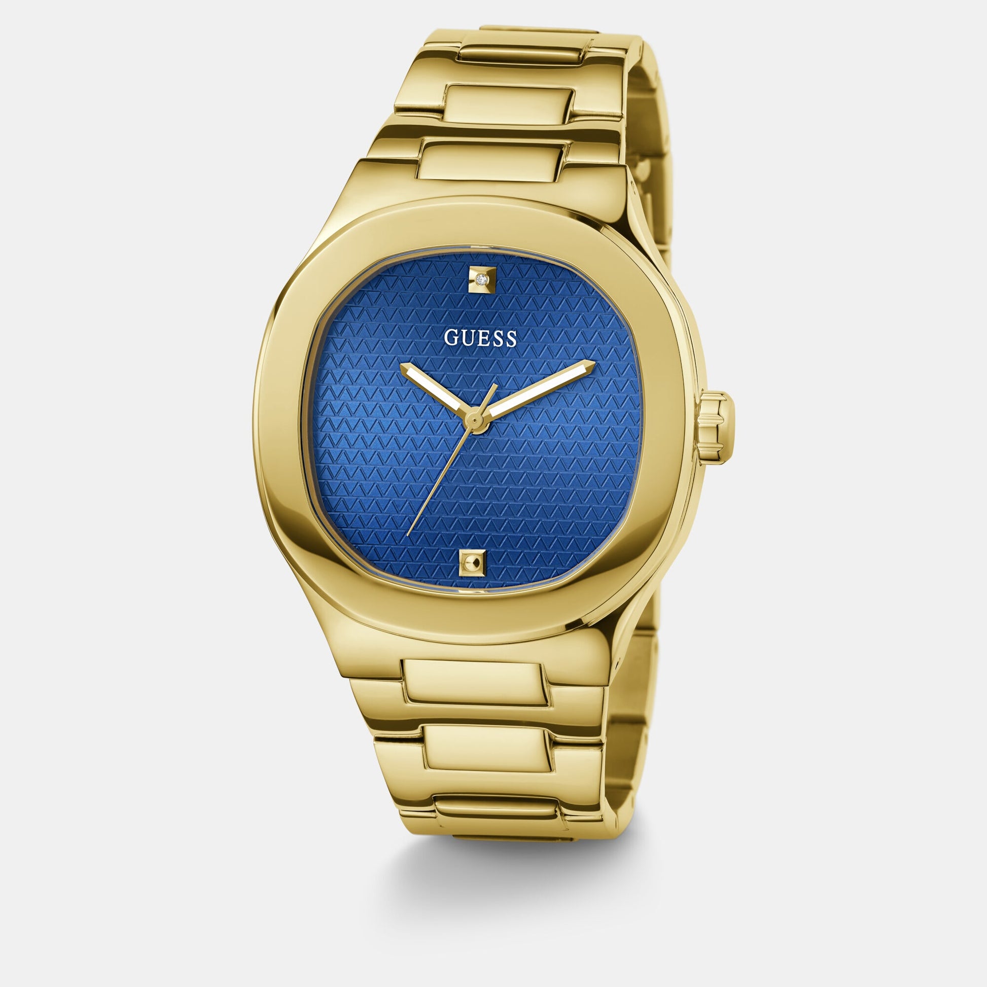 Headline Men Quartz Blue Dial Analog Stainless Steel Watch GW0662G2