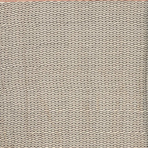 Black Woven Jaipur Cotton Saree Printed With Cream Chevron Motifs