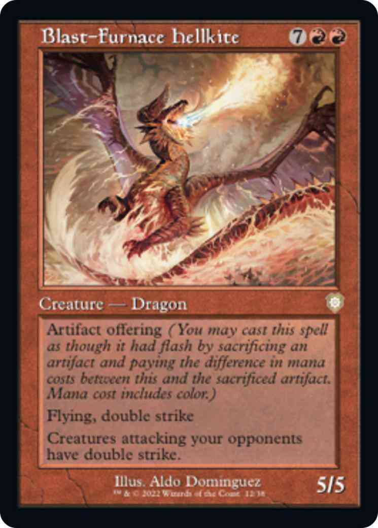 Blast-Furnace Hellkite [12] [Retro Frame] [The Brothers' War: Commander] [Non-Foil]