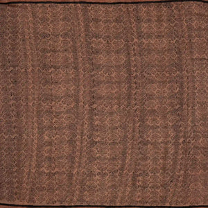 Black Chanderi Cotton Saree Printed With Floral Vine Motifs