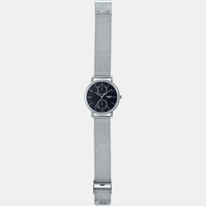 Enticer Men Quartz Black Dial Chronograph Stainless Steel Watch A2064