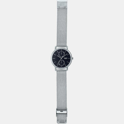Enticer Men Quartz Black Dial Chronograph Stainless Steel Watch A2064